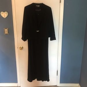 Formal floor length dress and jacket